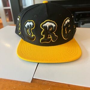 Icecream Black Cap with Yellow Accents